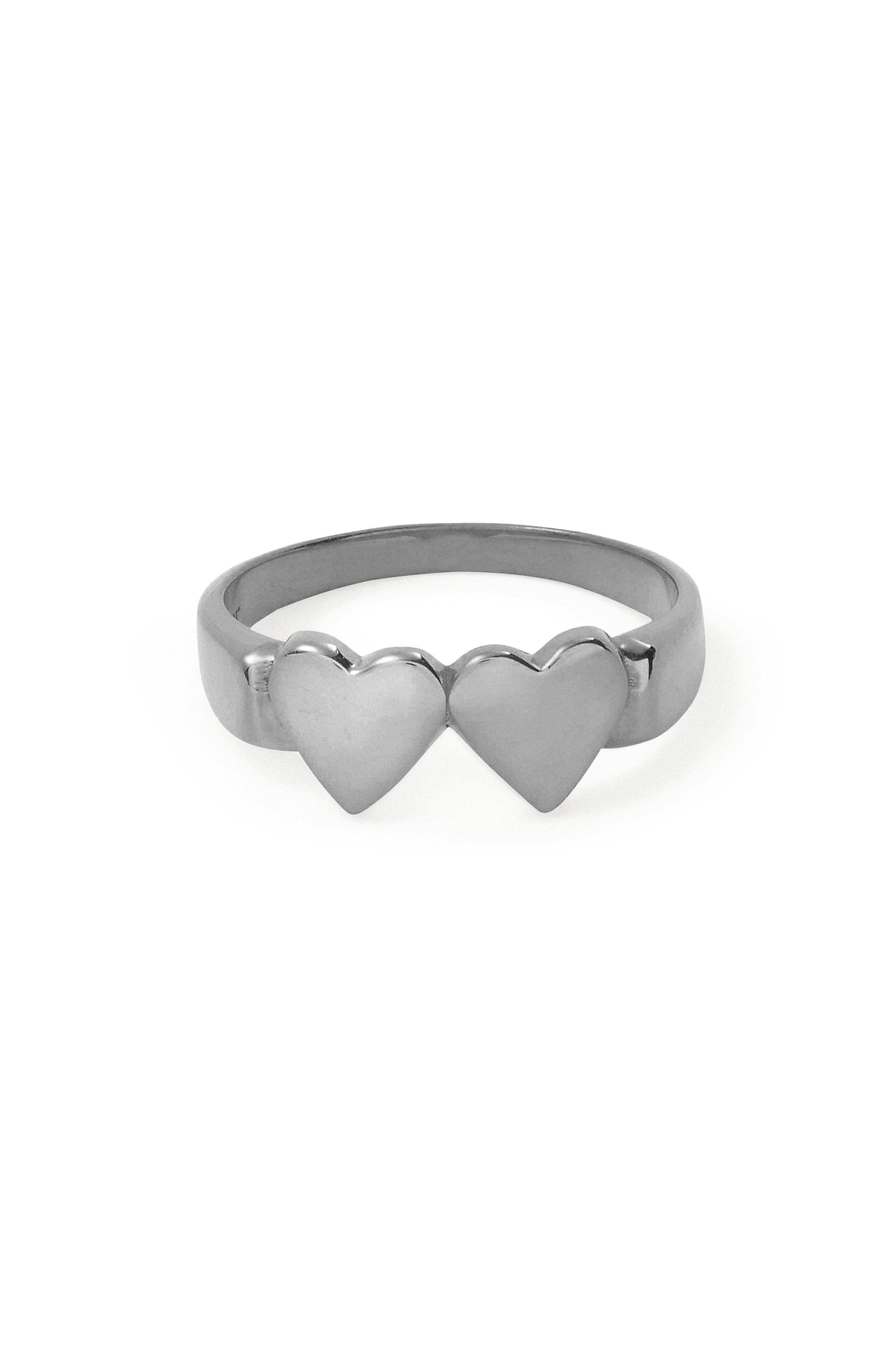 Déclarer - Vintage Inspired Jewelry - OG Double Heart Ring